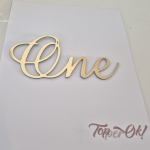 Топер слово. One. Купити топери для торта