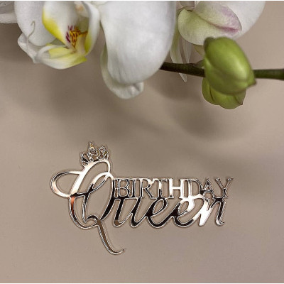 Топер на торт.  З Днем Народження Королева, Queen, Princess