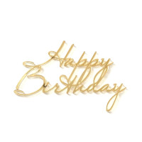 Топер Happy Birthday мініслово