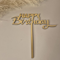 Топпер Happy Birthday зеркало Топпер Happy Birthday зеркало