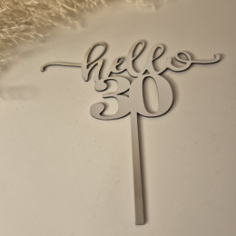 Топер Hello 30 дзеркало