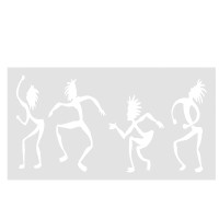 Трафарет Африка 100х42; 120х50; 170х70 см