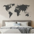 Трафарет Карта мира многоразовый для декора стен и мебели