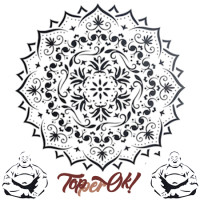 Трафарет Мандала 40х40; 60х60; 80х80