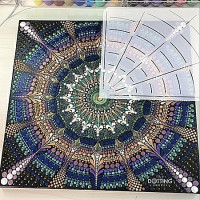 Трафарет-сетка Мандала 30х30; 40х40; 50х50