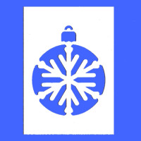 Трафарет Новорічна іграшка А6; А5; А4; А3; А2; А1