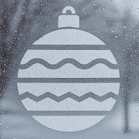 Трафарет новорічна Куля