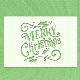 Трафарет З Різдвом А6; А5; А4; А3; А2; А1