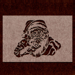 Трафарет Санти; Святого Миколая А6; А5; А4; А3; А2; А1