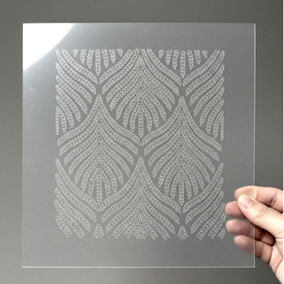 Трафарет Папоротник многоразовый: от декора стен до скрапбукинга