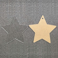 Зірка з оргскла 5 х 5 см; 7 х 7; 9 х 9