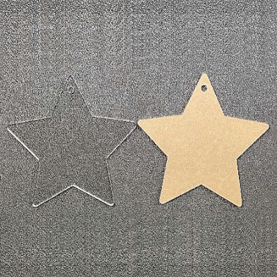 Заготовка акрилова у формі Зірки з оргскла