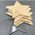 Заготовка акрилова у формі Зірки з оргскла