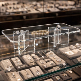 Підставка прозора висота 10 см, товщина 6 мм