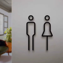 Табличка для туалету (комплект)