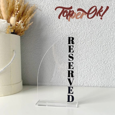 Табличка Reserved, Бронь Столика