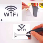 Табличка Wi-Fi з паролем із дзеркального акрилу Табличка Wi-Fi з паролем із дзеркального акрилу