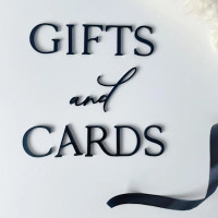 Надпись Gift and Cards