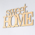 Декоративная надпись Sweet Home: уют в каждой детали Декоративная надпись Sweet Home: уют в каждой детали