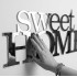 Интерьерная надпись Sweet Home из зеркального акрила