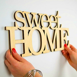 Надпись Sweet Home 50 х 25; 67 х 34; 82 х 41