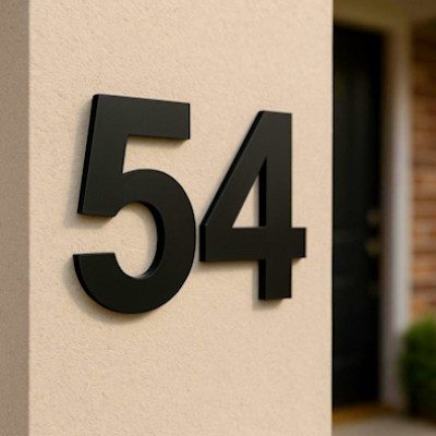 Самоклеючі номери на будинок: фасадна нумерація, замовити номер будинку