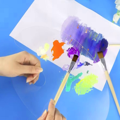 Прозрачная палитра для акриловой краски