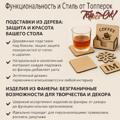 Дерев'яні вироби від Топперок