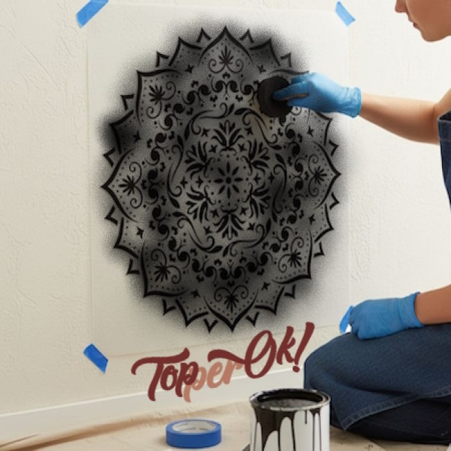 Трафарет для покраски, рисования и трафареты для стен