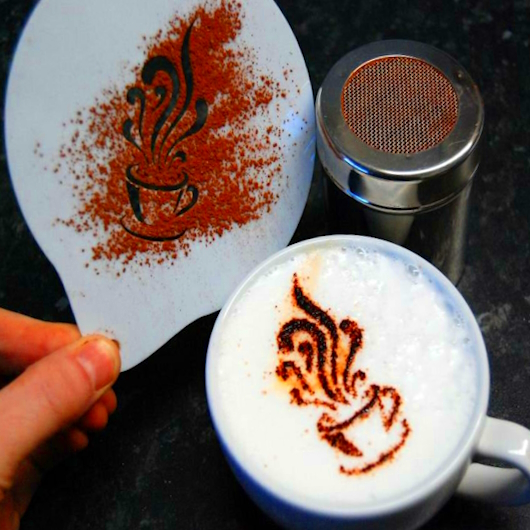 Трафарет на заказ для кофе