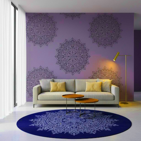 Трафарет под покраску Мандала от компании Топперок Трафарет-мандала в Украине. Трафарет с узором мандала. Заказать трафарет под покраску Мандала