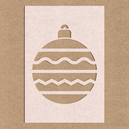 Трафареты новогодние от Топперок Трафареты новогодние шары. Трафарет новогодний Шар