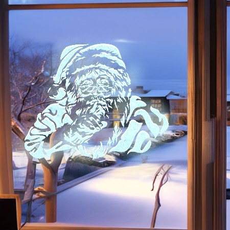 Новорічні трафарети Топперок Трафарет Святого Миколая. Замовити трафарети Санта Клауса