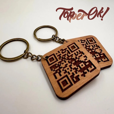 Рекламні брелоки з QR кодом