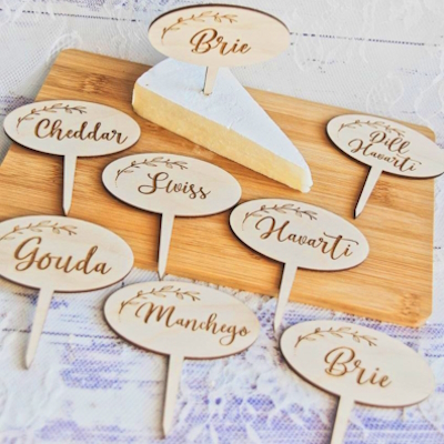 Деревянный маркер ценник на шпажке. Ценники на шпажках